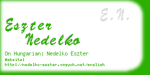 eszter nedelko business card